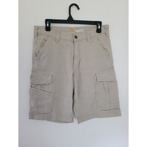 Carhartt Relaxed Fit Cargo Shorts Men Size‎ 31 Khaki Tan Utility Workwear #21